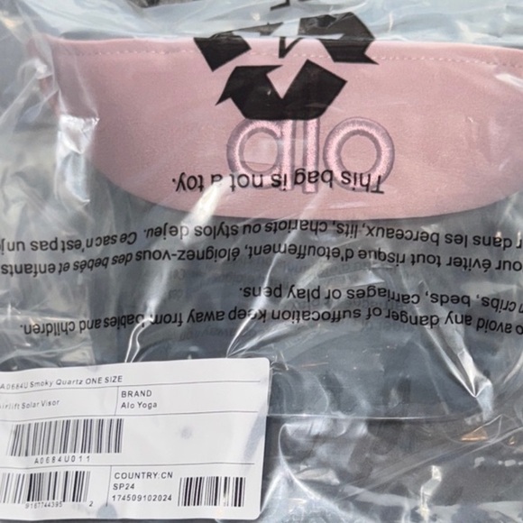 Alo Yoga | Airlift Solar Visor | Smoky Quartz - Picture 2 of 4